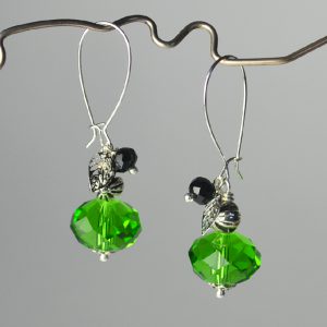 Boucles perles – vert