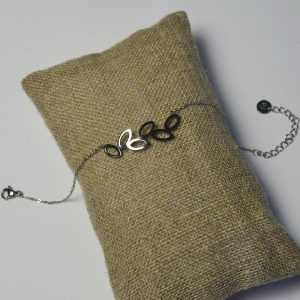 Bracelet acier argenté
