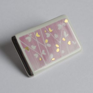 Broche Agathe – or mat & rose