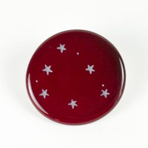 Broche Ma belle étoile – rouge foncé