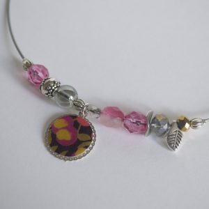 Ras du cou perles rose
