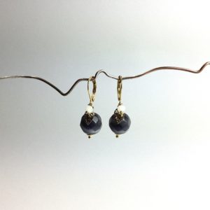 BO perles de verre - grises