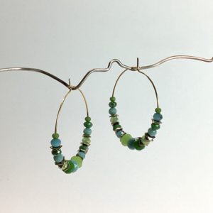 Créoles - Vert & Bleu