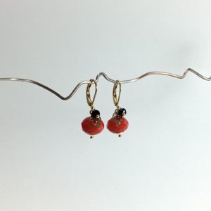BO perles de verre - rouges